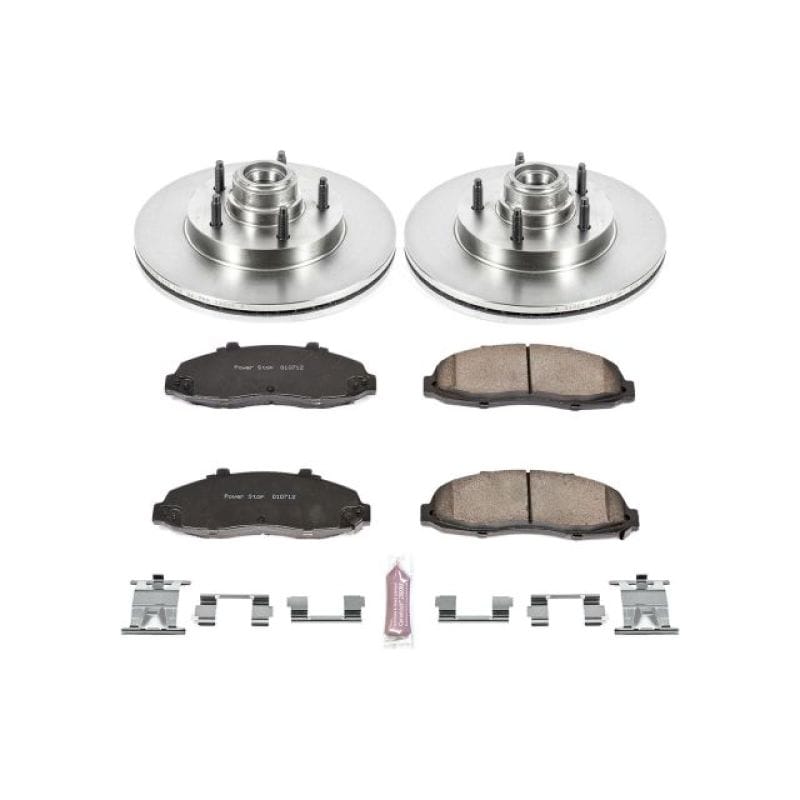 PowerStop — OE Stock Replacement Low-Dust Ceramic Brake Pad and Rotor Kit
