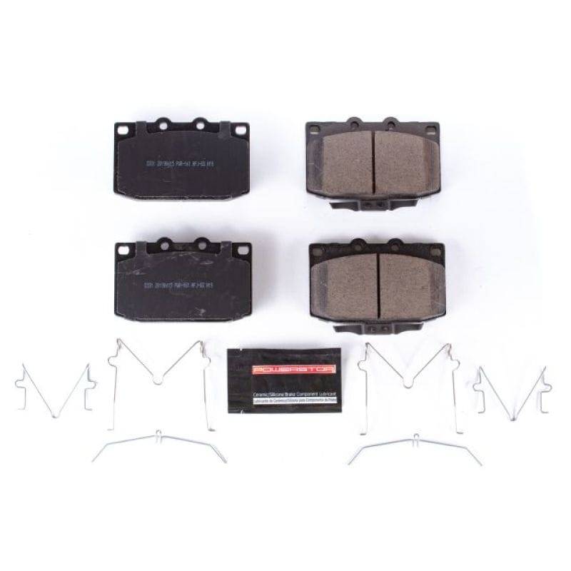 PowerStop — PowerStop - Z23 Daily Driver Carbon-Fiber Ceramic Brake Pads with Hardware Kit