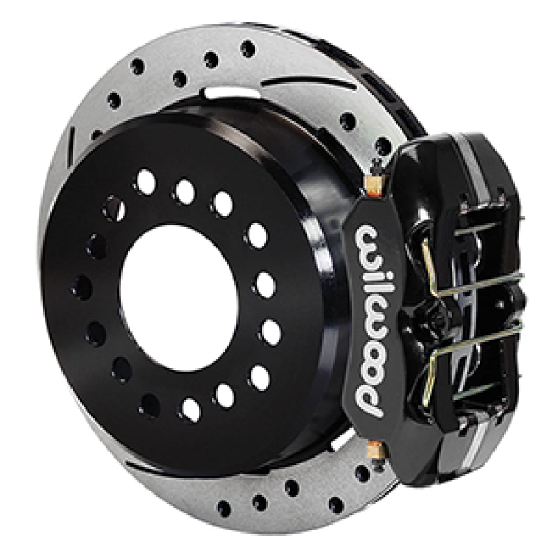 Wilwood — KIT,REAR,DISC/DRUM,12 BOLT,2.75/2.81 OFF 1PC 11.00,STAGGERED MT,SRP,BLACK PWD CT