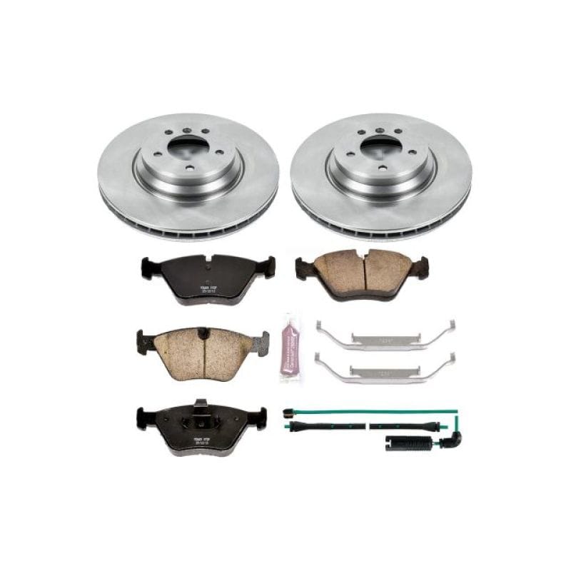 PowerStop — OE Stock Replacement Low-Dust Ceramic Brake Pad and Rotor Kit