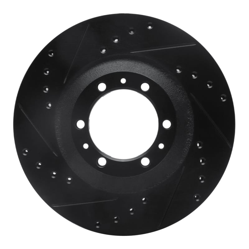 R1 Concepts — R1 Concepts Brake Rotor Drilled and Slotted Black