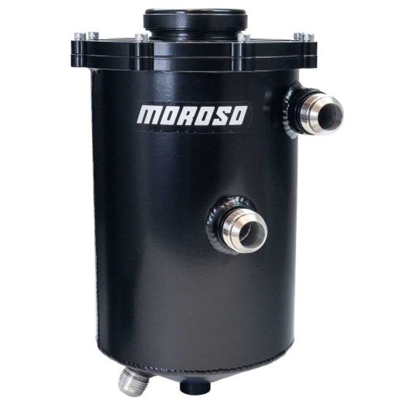 Moroso — Moroso 2 Piece 13in Tall 7in Dia 5.5 Quart Dry Sump Tank - Black