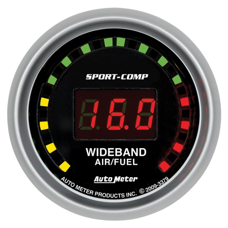 AutoMeter — GAUGE, AIR/FUEL RATIO-WIDEBAND, STREET, 2 1/16", 10:1-17:1, DIGITAL, SPORT-COMP