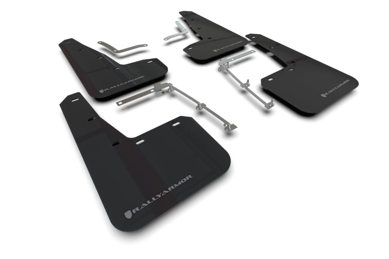 Rally Armor — Black Mud Flap/Grey Logo