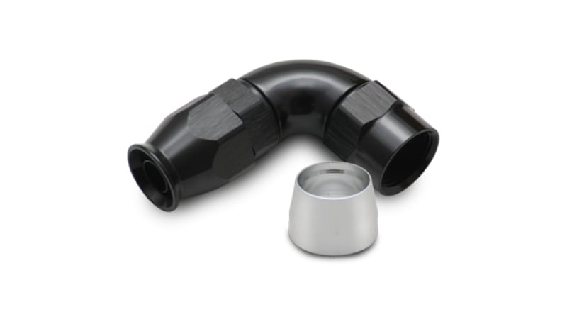 Vibrant — 90 Degree High Flow Hose End Fitting for PTFE Lined Hose, -4AN
90 Degree High Flow Hose End Fitting