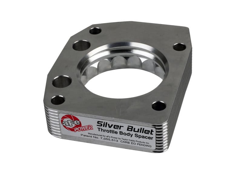 aFe — aFe 00-03 Honda S2000 L4 2.0L Silver Bullet Throttle Body Spacer - Silver
Throttle Body Spacer
