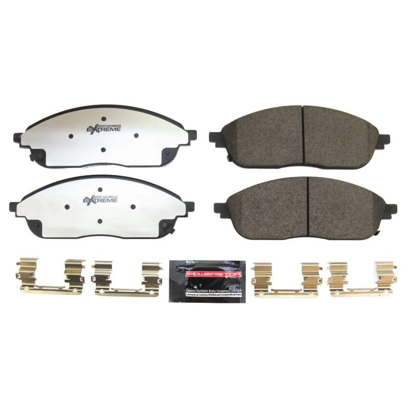 PowerStop — PowerStop - Z36 Truck and SUV Carbon-Fiber Ceramic Brake Pads with Hardware Kit