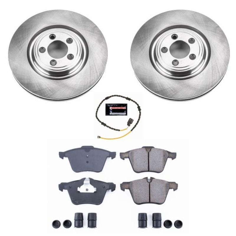 PowerStop — OE Stock Replacement Low-Dust Ceramic Brake Pad and Rotor Kit