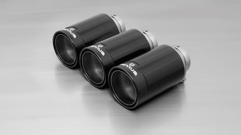 Remus — Remus 2018 Honda Civic Type-R FK8 2.0T 98mm Black Chrome Tail Pipe Set (Triple Tip)
