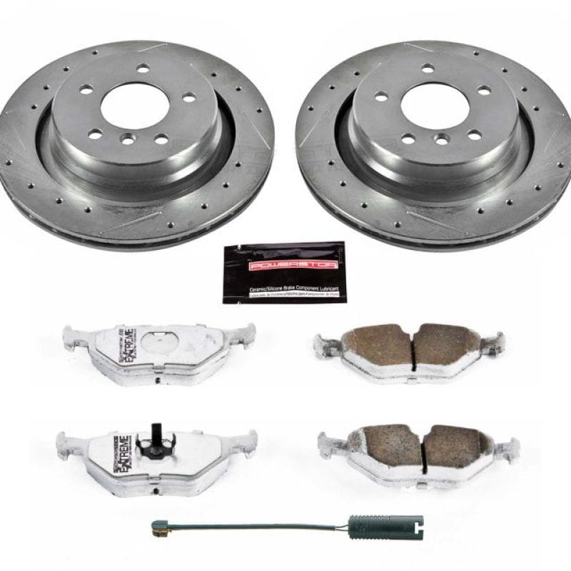PowerStop — Z26 Street Performance Ceramic Brake Pad and Drilled & Slotted Rotor Kit