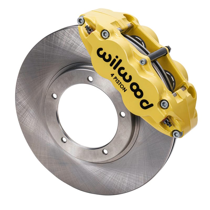 Wilwood — Wilwood 69-83 Porsche 911 Front Superlite Brake Kit 3.5in MT Plain Face - Yellow