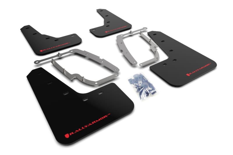 Rally Armor — Black Mud Flap/Red Logo