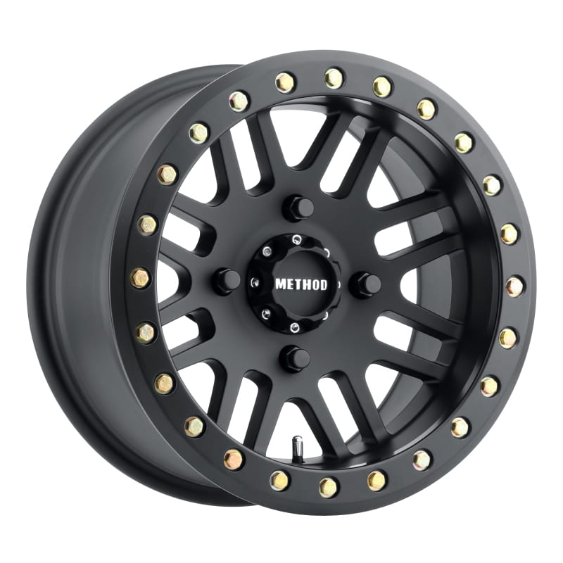 Method Wheels — Method MR406 UTV Beadlock 15x8 / 4+4/0mm Offset / 4x136 / 106mm CB Matte Black Wheel
