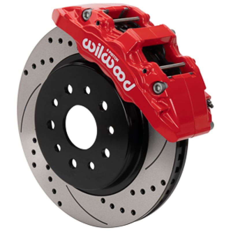 Wilwood — Wilwood 07-18 Jeep Wrangler (JK) Aero6-DM Front Brake Kit - D&S - Red