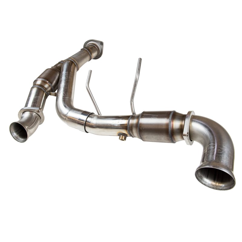 Kooks Headers — Kooks 2015+ Ford F-150 Coyote 5.0L 3in GREEN Cat SS Y Pipe Kooks HDR Req
3in. x OEM Y-Pipe
3" x OEM Y-Pipe