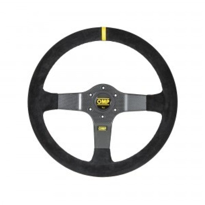 OMP — OMP Rally Steering Wheel Suede Leather (Black)