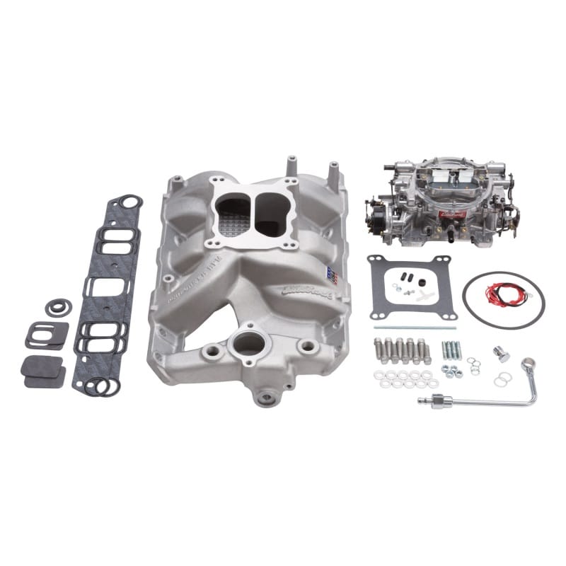 Edelbrock — Single-Quad Manifold And Carb Kit