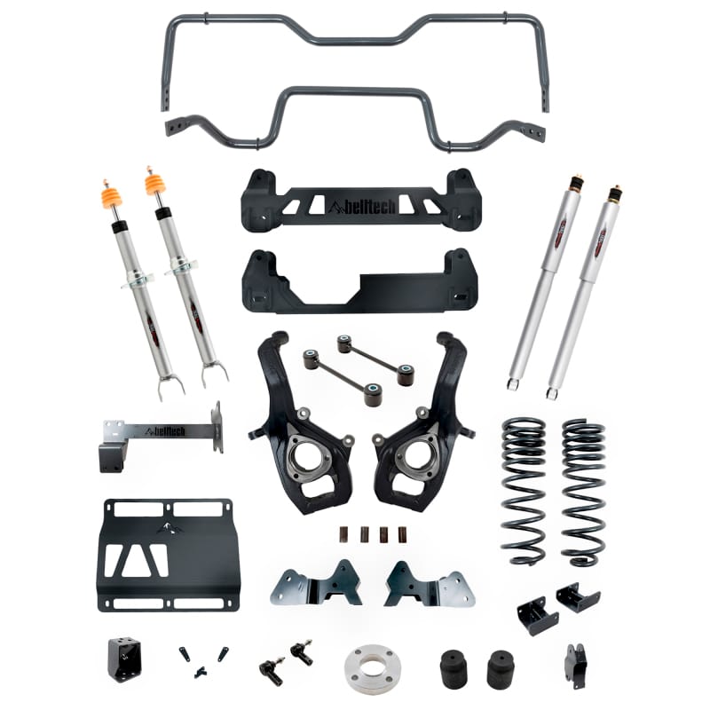 Belltech — 6-8 INCH LIFT KIT | FRONT AND REAR TRAIL PERFORMANCE STRUTS/SHOCKS - 153712TPS
6"-8" Lift Kit Inc. Front and Rear Trail Performance Struts/Shocks