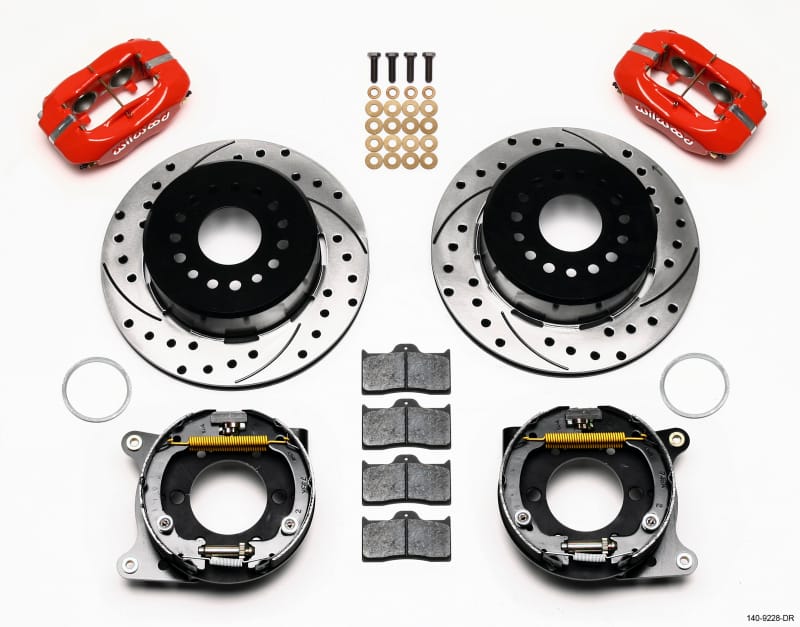 Wilwood — KIT,REAR,DISC/DRUM,05,8.8,2.66 OFFSET 1PC,SRP,RED