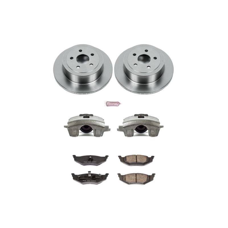 PowerStop — OE Stock Replacement Low-Dust Ceramic Brake Pad, Rotor and Caliper Kit