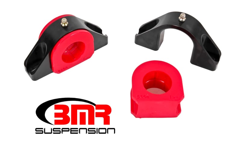 BMR Suspension — Sway Bar Mount, Billet Alum Mount, 1.375 Inch Poly Bushings