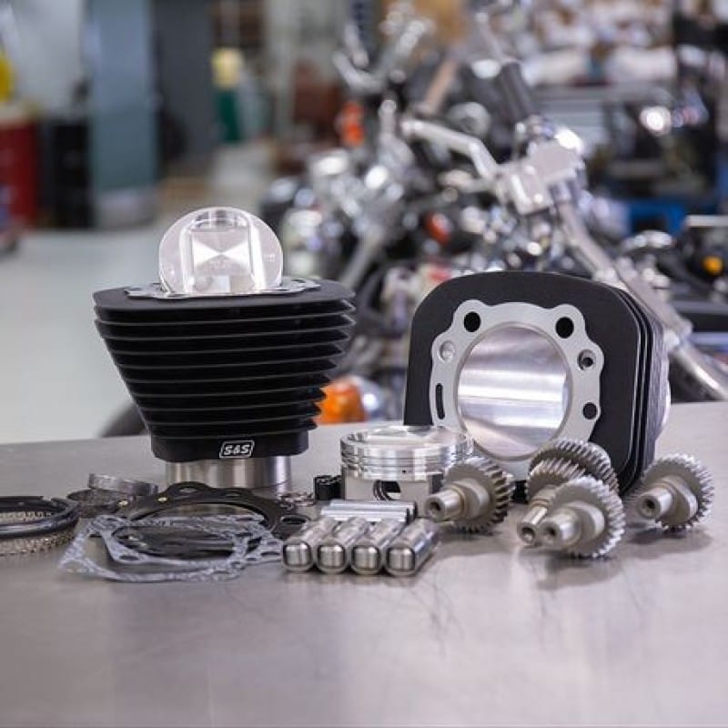 S&S Cycle — S&S Cycle 00-21 Sportster Models 1200cc to 1250cc Hooligan Kit - Wrinkle Black