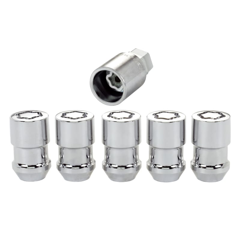 McGard — Cone Seat Exposed Style Wheel Locks-Chrome-5 Lock Set