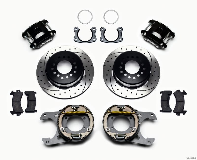 Wilwood — KIT,REAR,DISC/DRUM,BIG FORD,NEW STYLE 2.50 OFFSET,D154,1PC ROTOR,FRONT MT,SRP