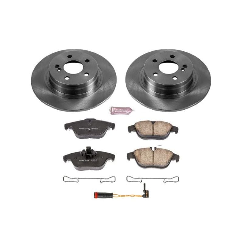 PowerStop — OE Stock Replacement Low-Dust Ceramic Brake Pad and Rotor Kit