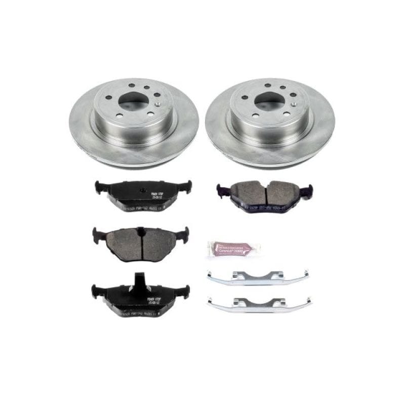 PowerStop — OE Stock Replacement Low-Dust Ceramic Brake Pad and Rotor Kit