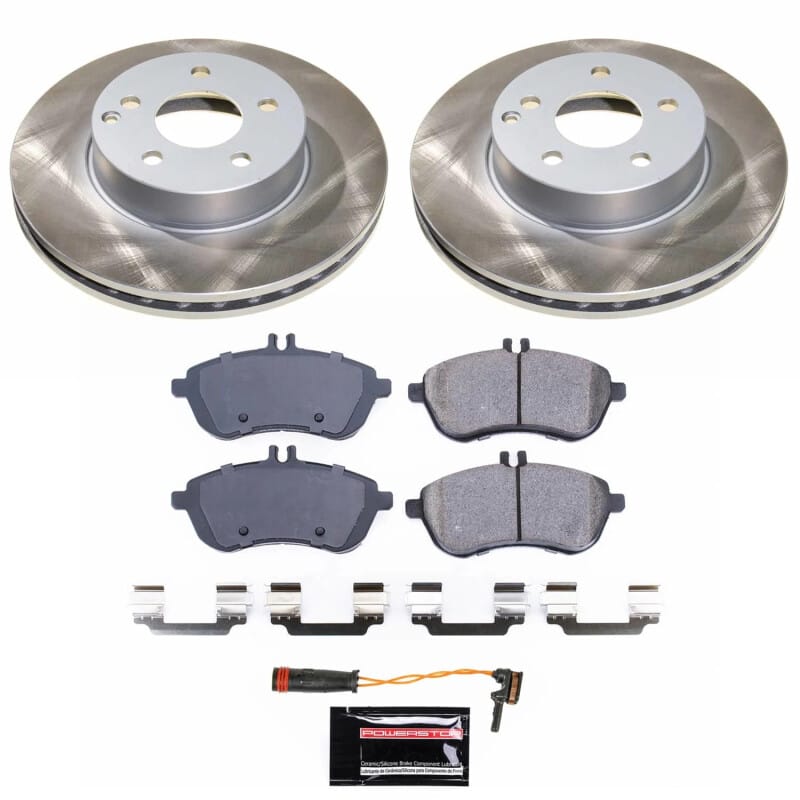PowerStop — Semi-Coated Rotor and Low-Dust Ceramic Brake Pad Kit