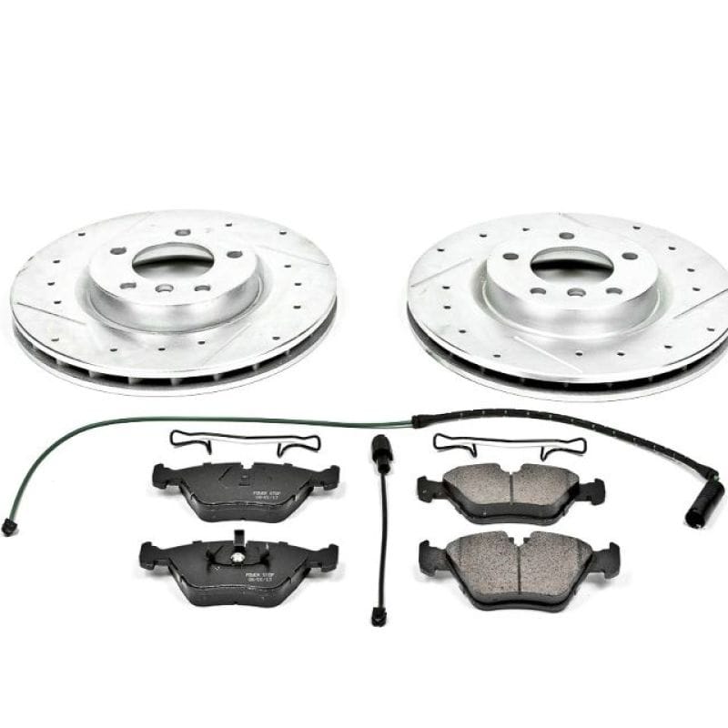 PowerStop — Z23 Daily Driver Carbon-Fiber Ceramic Brake Pad and Drilled & Slotted Rotor Kit