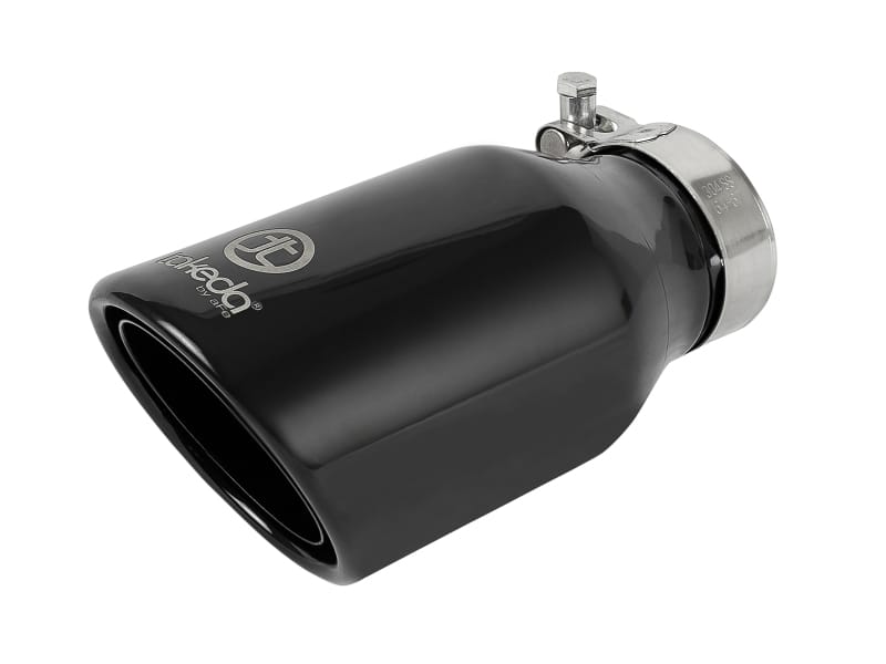 aFe — Takeda 409 Stainless Steel Clamp-on Exhaust Tip Black