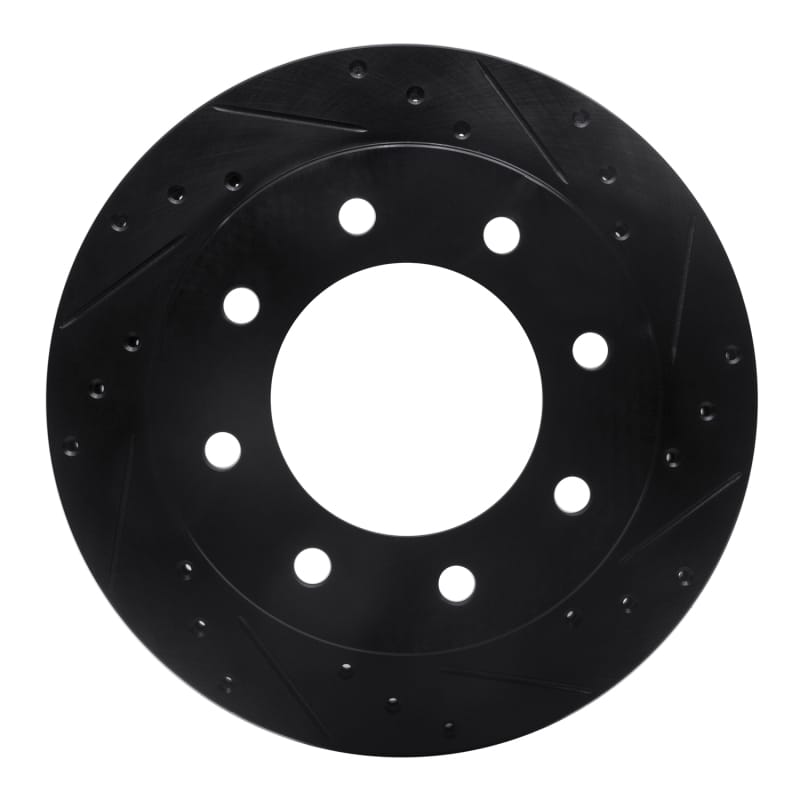 R1 Concepts — R1 Concepts Brake Rotor Drilled and Slotted Black