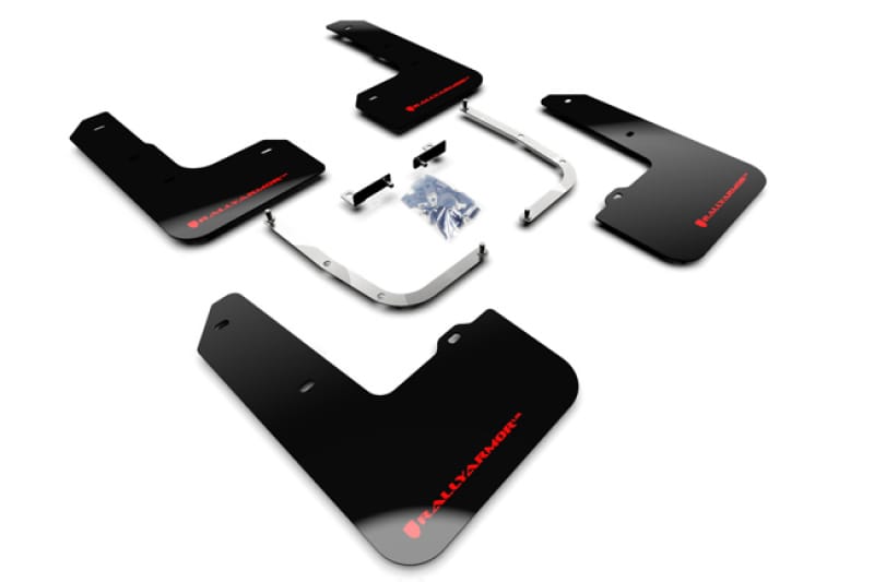 Rally Armor — Black Mud Flap/Red Logo
