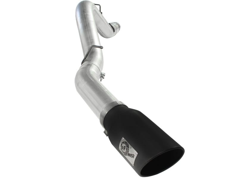 aFe — ATLAS 5 IN Aluminized Steel DPF-Back Exhaust System w/Black Tip