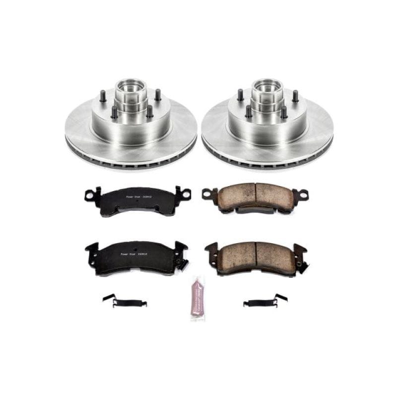PowerStop — OE Stock Replacement Low-Dust Ceramic Brake Pad and Rotor Kit