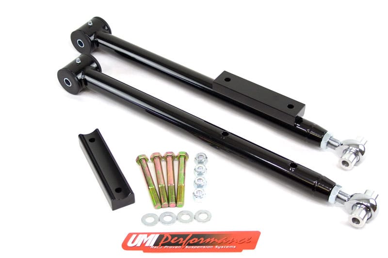 UMI Performance — UMI extended length control arms center rear wheels on Impala SS.