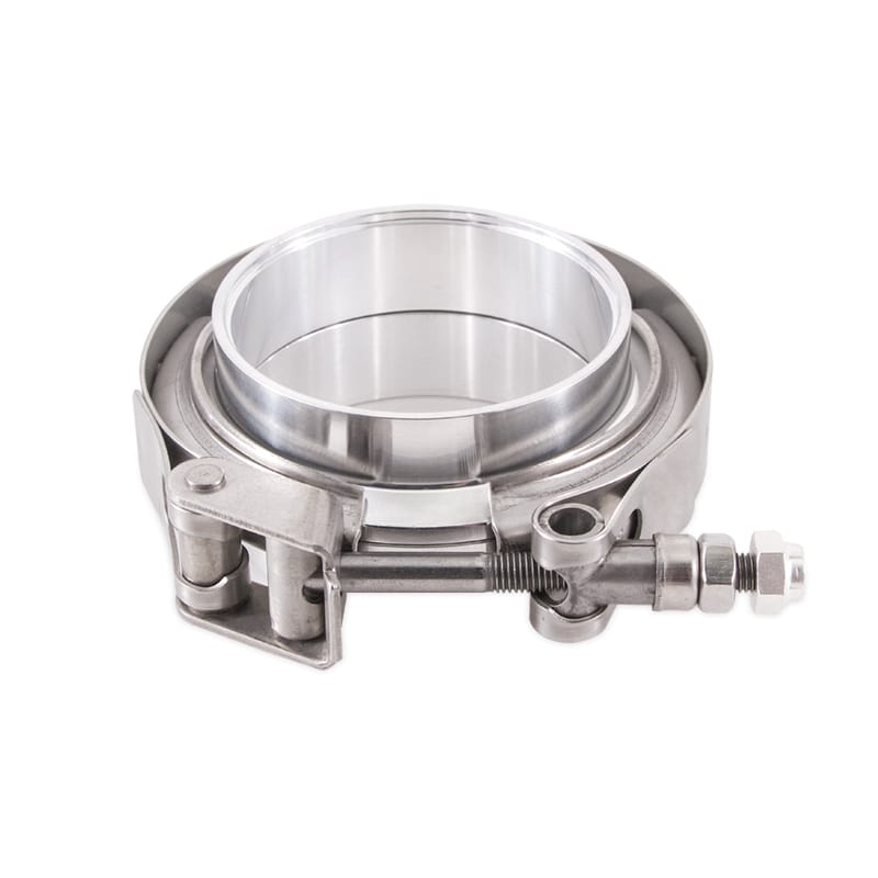 Mishimoto — Aluminum V-Band Clamp w/Flanges, 3.5in (88.9mm)