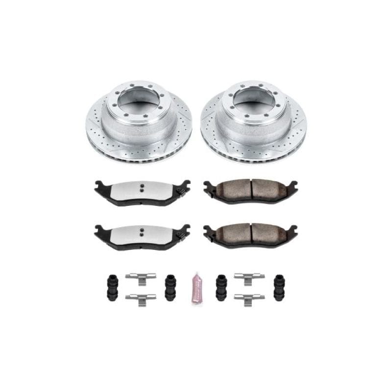 PowerStop — Z36 Truck and SUV Carbon-Fiber Ceramic Brake Pad and Drilled & Slotted Rotor Kit