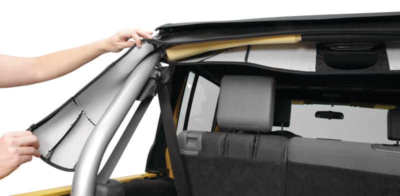 Bestop — Bestop 07-18 Jeep Wrangler JK 4-Door Sport Bar Cover (Black Diamond)