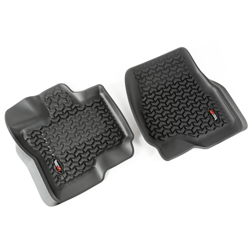 Rugged Ridge — Floor Liner, Front; Black, 2015-2021 Ford F-150/Raptor/Extended/Super Crew Cab
Floor Liner