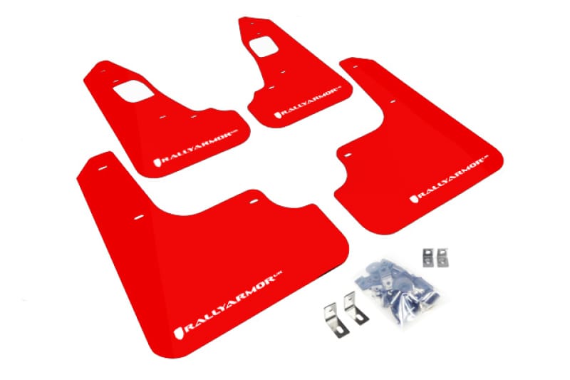Rally Armor — Red Mud Flap/White Logo