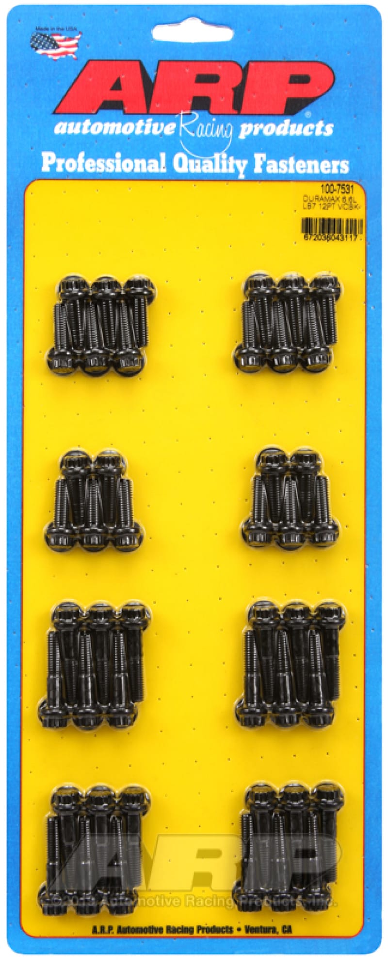 ARP — ARP Chevy Duramax 6.6L LB7 12pt Valve Cover Bolt Kit