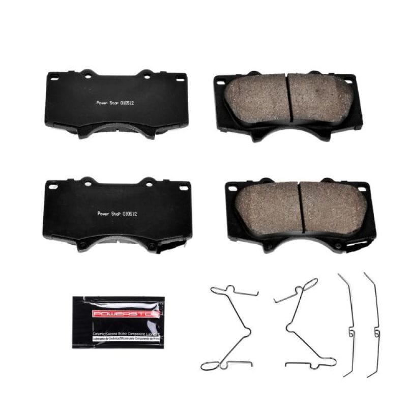 PowerStop — PowerStop - Z23 Daily Driver Carbon-Fiber Ceramic Brake Pads with Hardware Kit