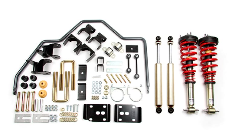 Belltech — PERFORMANCE HANDLING KIT PLUS W/ DAMPING ADJUSTABLE COILOVERS/SHOCKS - 1001HKP
Complete Kit Inc. Damping/Height Adjustable Front Coilovers & Rear Sway Bar