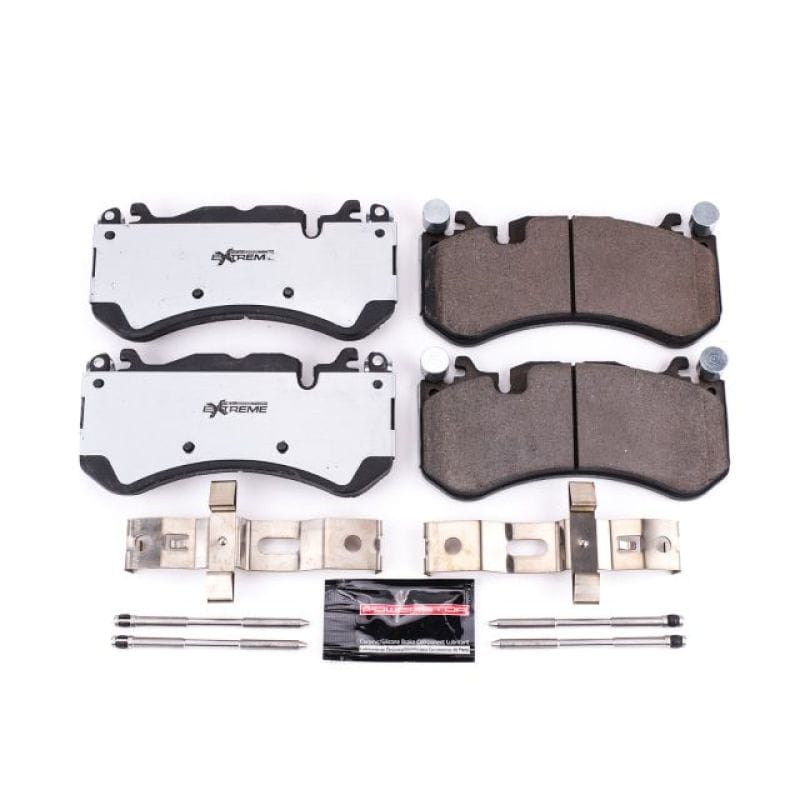 PowerStop — PowerStop - Z26 Performance Carbon-Fiber Ceramic Brake Pads with Hardware Kit