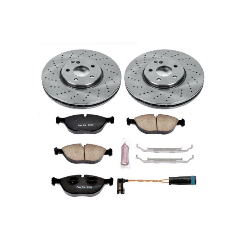 PowerStop — OE Stock Replacement Low-Dust Ceramic Brake Pad and Rotor Kit