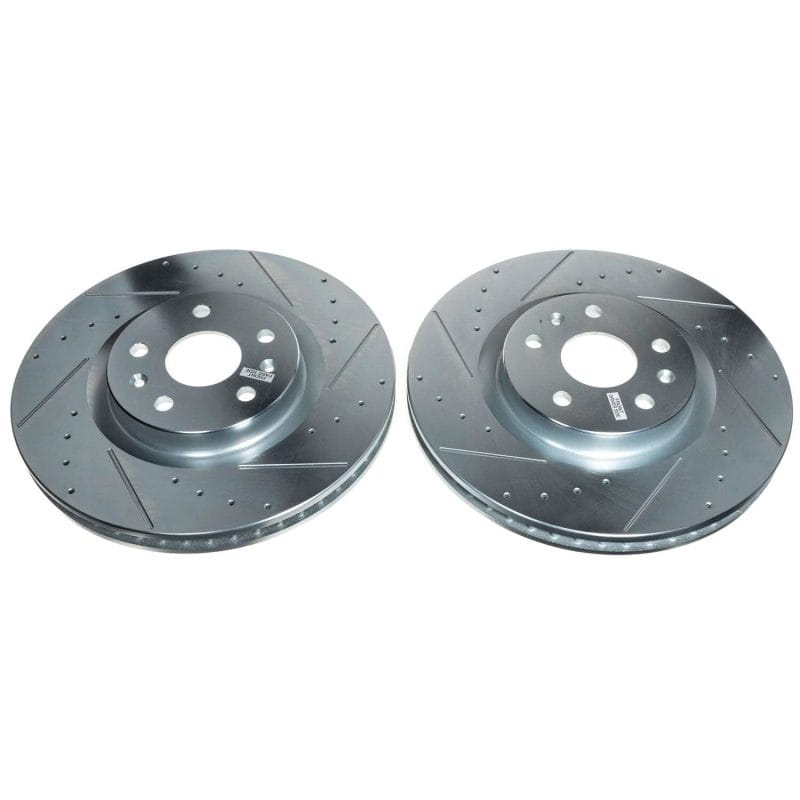 PowerStop — PowerStop Evolution Performance Drilled, Slotted & Plated Brake Rotor Pair