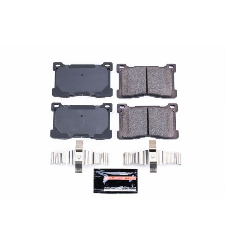 PowerStop — PowerStop - Z23 Daily Driver Carbon-Fiber Ceramic Brake Pads with Hardware Kit